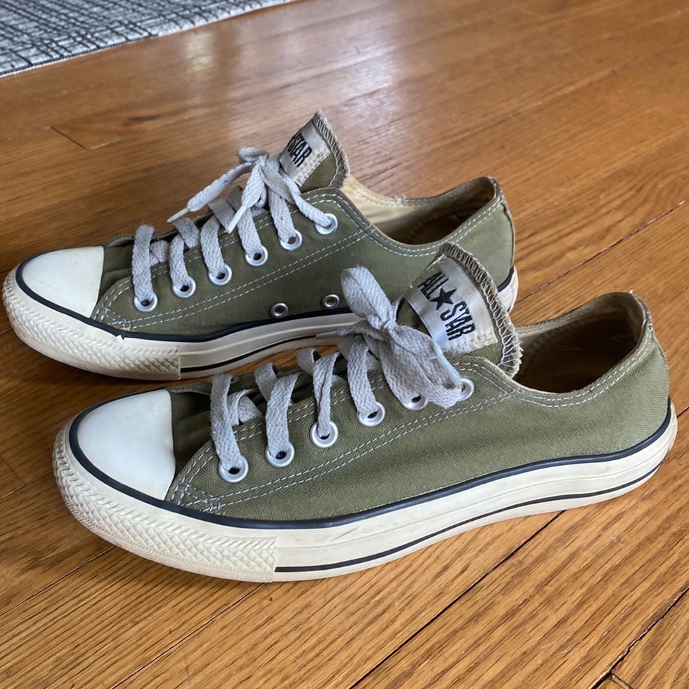 Olive green Converse